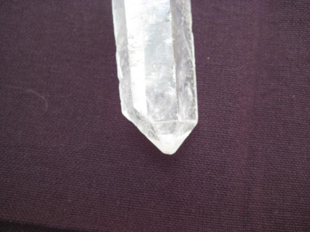 Double-Terminated Quartz clear programmabitlity, amplification of one's intentions, clearing, cleasning, healing 1423